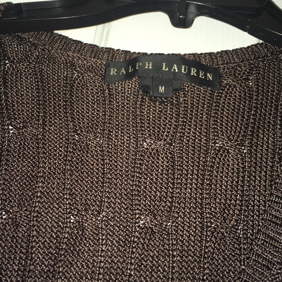 Dark Brown Ralph Lauren Knit Vest - Picture 2 of 3